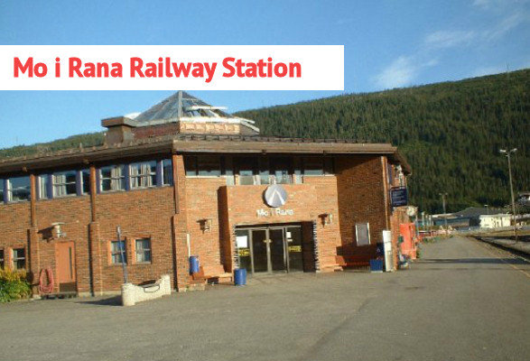 13 mo i rana norway railway station jernbanestasjon